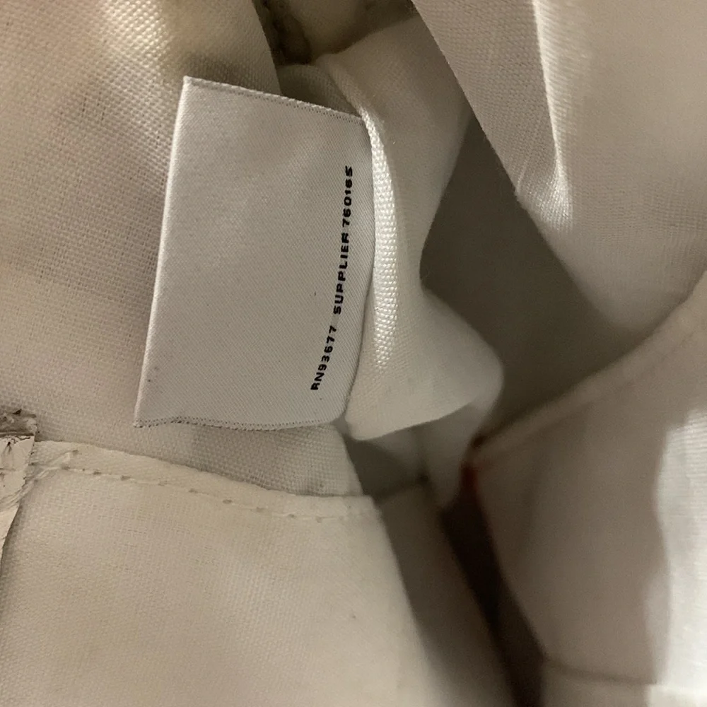 Liz, Claiborne, floral and white satchel